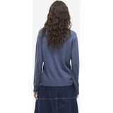 Vila - Gebreide Trui - Vintage Indigo - 50% Viscose 27% Nylon 23% Polyester