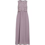 Kanten Jurk - O-hals - Mouwloos - Zwart - 51% Gerecycled Polyester