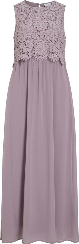 Kanten Jurk - O-hals - Mouwloos - Zwart - 51% Gerecycled Polyester