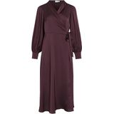 Vila - Enna Ravenna Wrap - Lange Jurk - V-hals - Lange Mouwen - 100% Polyester