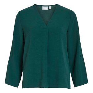 VILA - Blouse 'VIJosa' - Smaragd - Blouseshirt - Driekwart Mouw
