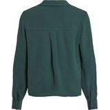 Vila - VIJOSA L/S V-NECK SHIRT - Blouse - Ponderosa Pine - Lange Mouwen
