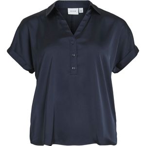 Blouse - VIEnna Ravenna - Effen - Gerecycled Materiaal - Knoopsluiting