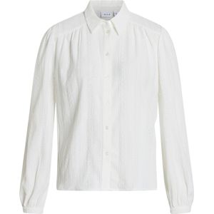 Vila - Damesblouse - Cloud Dancer - Polyester Mix - Regular Fit