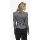 Vila - T-shirt Virika Funnel Neck Top - Medium Grey Melange - Dames