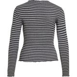 Vila - T-shirt Virika Funnel Neck Top - Medium Grey Melange - Dames