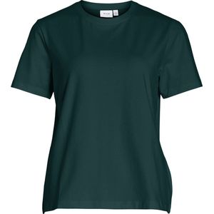 Vila - T-shirt - Oil Green - 96% Organisch Katoen, 4% Elastan