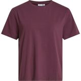Vila - T-shirt - Vijgkleur - Katoenmix