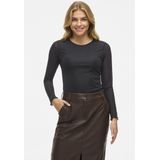 Vila - Vilarine O-neck Top - T-shirt - Zwart - Dames