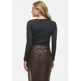 Vila - Vilarine O-neck Top - T-shirt - Zwart - Dames