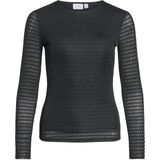 Vila - Vilarine O-neck Top - T-shirt - Zwart - Dames