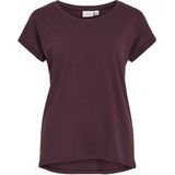 Vila - VIDREAMERS NEW PURE - T-shirt - Fig - Dames - Korte Mouwen
