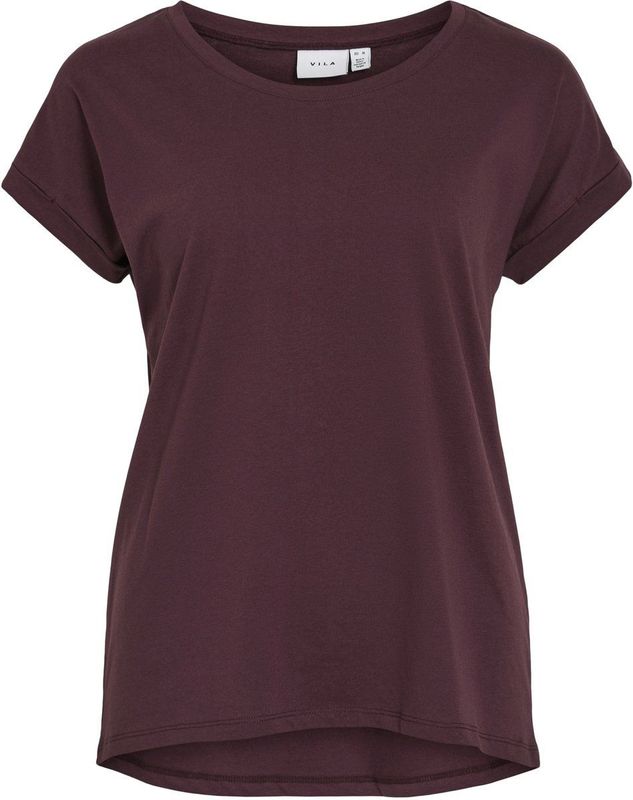 Vila - VIDREAMERS NEW PURE - T-shirt - Fig - Dames - Korte Mouwen