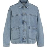 Denim Jas - Blauw - Katoen - Voorzakken