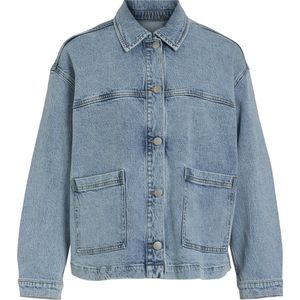 Denim Jas - Blauw - Katoen - Voorzakken