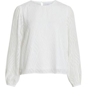 VILA - VIMIKA - Blouse - Wit - Lange Mouw - Gerecycled Materiaal