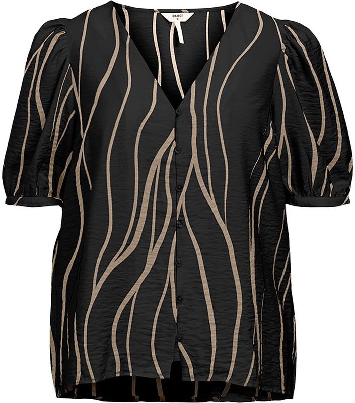 Object - Jacira Blouse - Blouse - Groen - Viscose Lenzing™ Ecovero™