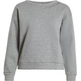 Vila - Vimaldea O-neck Emb Sweatshirt - Light Grey Mela - Dames
