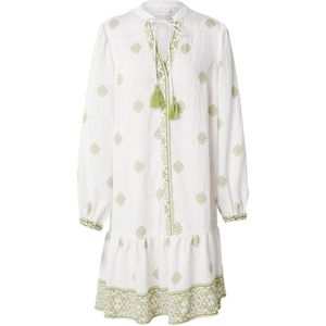 VILA Blousejurk 'VISAHA'  olijfgroen / wit