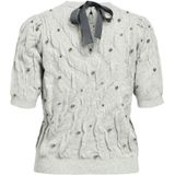 Object - Objpenny Knit Re - Trui - Light Grey Melange - Dames