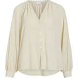 Vila - Vibabera - Blouse - Birch - V-hals - Dames
