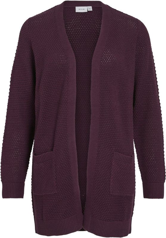 Vila - Vidalo Knit Cardigan - Vest - Vijgenkleur - Dames