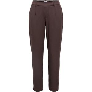 OBJECT - OBJLisa - Bandplooibroek - Chocoladebruin - Slimfit - 7/8 lengte