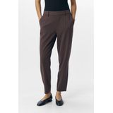 Object - Objlisa Slim Pant Noos - Broek - Seal Brown - Dames