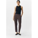 Object - Objlisa Slim Pant Noos - Broek - Seal Brown - Dames