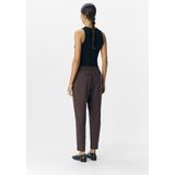 Object - Objlisa Slim Pant Noos - Broek - Seal Brown - Dames