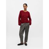Object - Objsaggia Re Knit - Cardigan - Karanda Rood/Melange - Dames