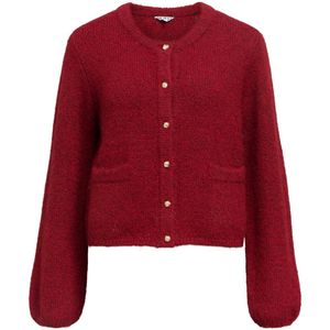 Object - Objsaggia Re Knit - Cardigan - Karanda Red/melange - Dames