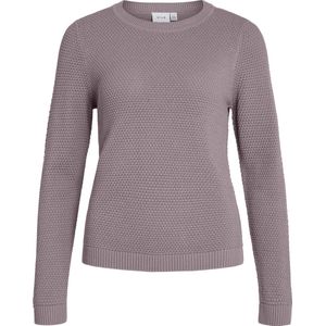 Katoen - Gebreide Top - O-hals - Lange Mouwen - Biologisch Katoen