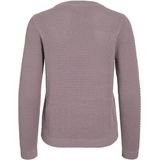 Katoen - Gebreide Top - O-hals - Lange Mouwen - Normale Pasvorm - Biologisch