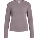 Katoen - Gebreide Top - O-hals - Lange Mouwen - Normale Pasvorm - Biologisch