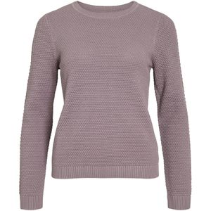 Katoen - Gebreide Top - O-hals - Lange Mouwen - Normale Pasvorm - Biologisch