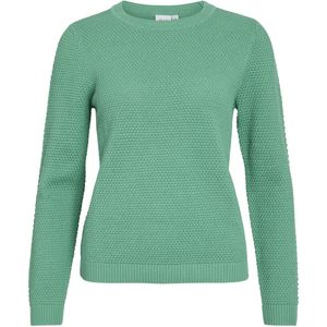 Vila - Trui - Wintergroen - 100% Katoen - Regular Fit