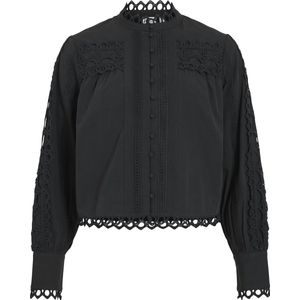 ROUGE EDIT blouse donkerblauw broderie