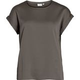 VILA - T-shirt - Kastanje - Polyester