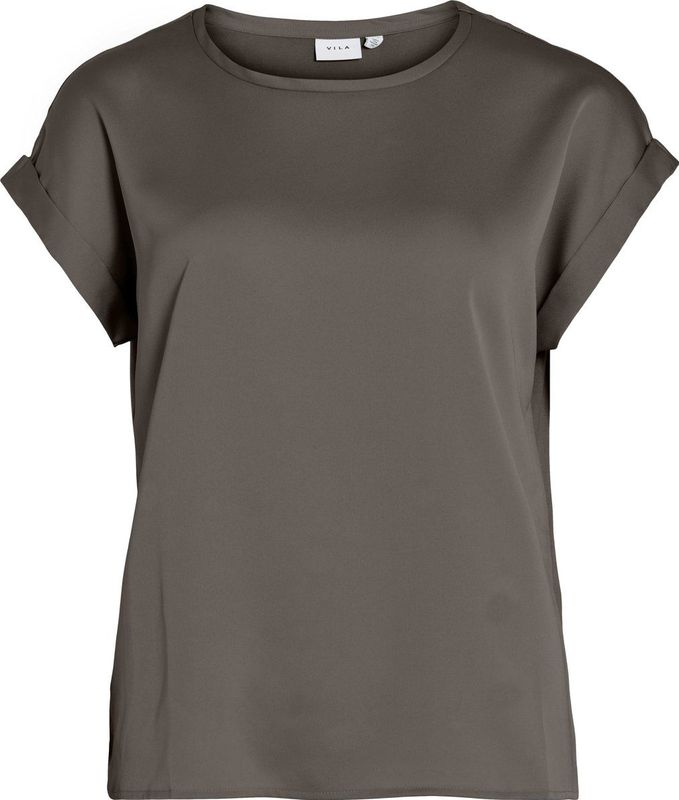 VILA - T-shirt - Kastanje - Polyester