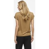 Vila - VIELLETTE T-shirt - Kleur Bistre - Satijn-look