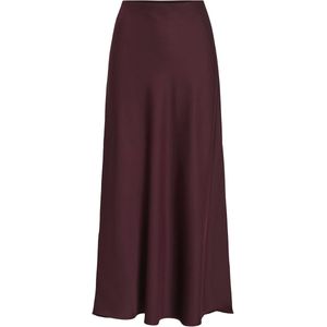 Vila - Viellette Hw Midi Skirt - Fig - 100% Polyester