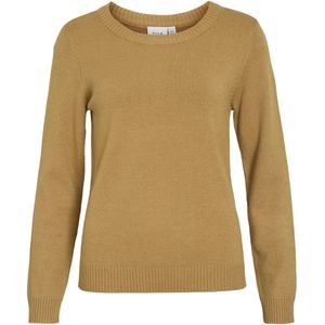 Vila - Ril - Gebreide Top - O-hals - Lange Mouwen - Zwart - Viscose/Nylon/Polyester