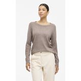 Vila - Ril Trui - Gebreide Top - Zwart - 50% Viscose 27% Nylon 23% Polyester