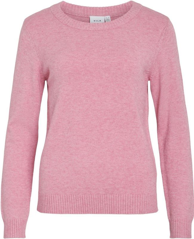 Gebreide Top - O-hals - Lange Mouwen - Viscose/Nylon/Polyester