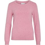 Gebreide Top - O-hals - Lange Mouwen - Viscose/Nylon/Polyester