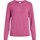 Gebreide Top - O-hals - Lange Mouwen - Viscose/Nylon/Polyester