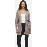 Vila - Ril - Gebreid Vest - Lichtgrijs - 50% Viscose, 27% Nylon, 23% Polyester