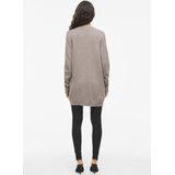 Vila - Ril - Gebreid Vest - Lichtgrijs - 50% Viscose, 27% Nylon, 23% Polyester