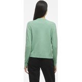 Vila - Viril Short Knit Cardigan - Vest - Winter Green/melange - Viscose/Nylon/Polyester